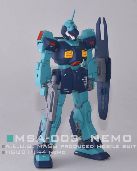 HGUC 1/144 ネモ　ネモカノンヘッド　塗装済完成品　AOZ　