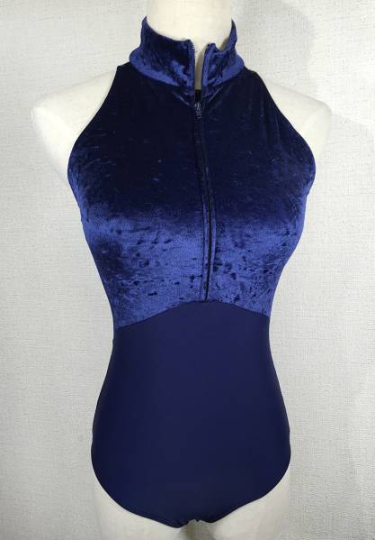 新品タグ付き☆BalletRosa Ciaravola バックレースレオタード 紺