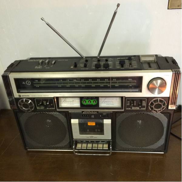 昭和レトロ ビクターラジカセ（BIPHONICシステム） 昭和レトロ
