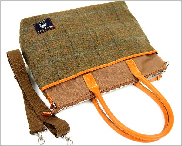 新品 SIMPLICITE PLUS MOON生地 ツイードトートバッグ 60264