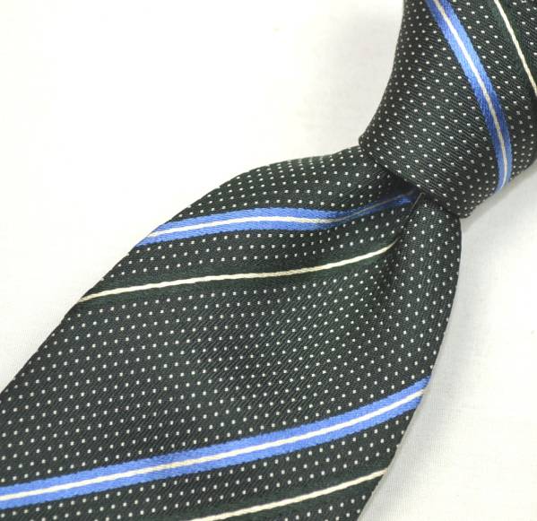 M269☆エルメネジルドゼニア　ネクタイ　ストライプ柄☆