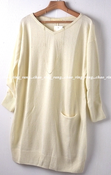 新品◇イエナスローブ◇アンゴラ混Ⅴネックニットワンピース/Na