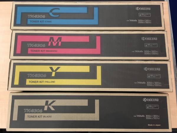#6626 新品 京セラ純正トナー KYOCERA TK-8306K/M/C/Y 4色セット