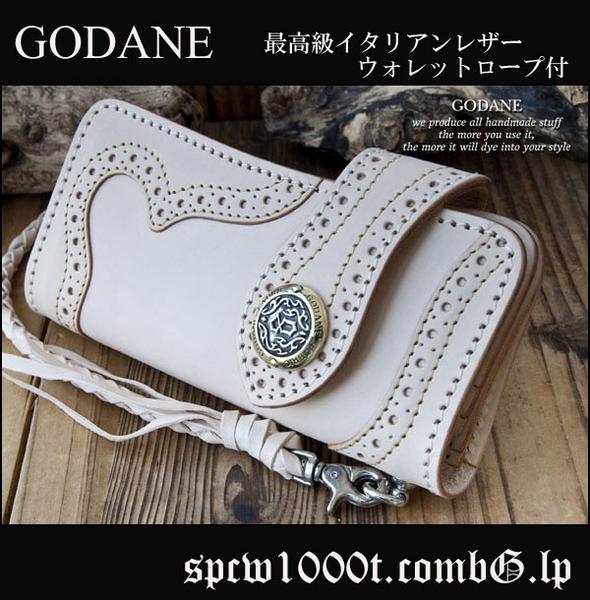 1円～GODANE ゴダン イタリアンレザー ヌメ革 長財布 (100) 新品