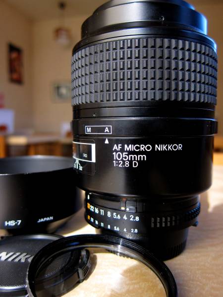 ☆ニコン Nikon AF MICRO NIKKOR 105mm F2.8D マクロ 極上品☆ ニコン