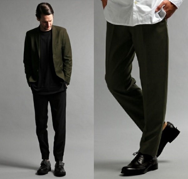 15AW 完売品 HARE テーラードジャケット セットアップ カーキ S