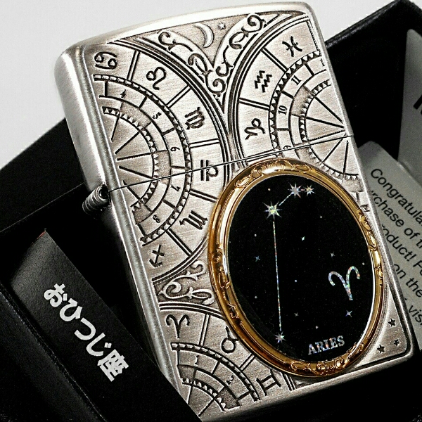 ZIPPO☆牡羊座☆十二星座メタル☆ジッポ