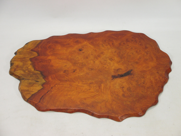 779 天然無垢 瘤花梨 玉杢 一枚板 敷板 花台 43×32cm/天然