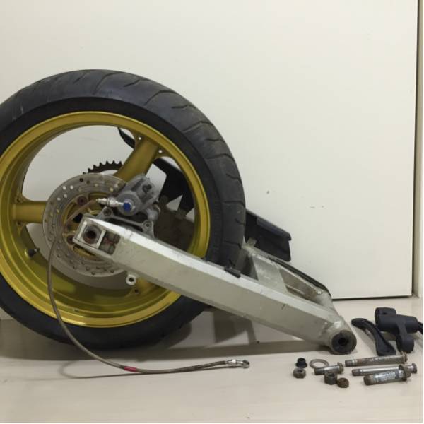 空冷GPZ1100F☆社外リア足回り一式☆ワイド190サイズ☆オマケ付