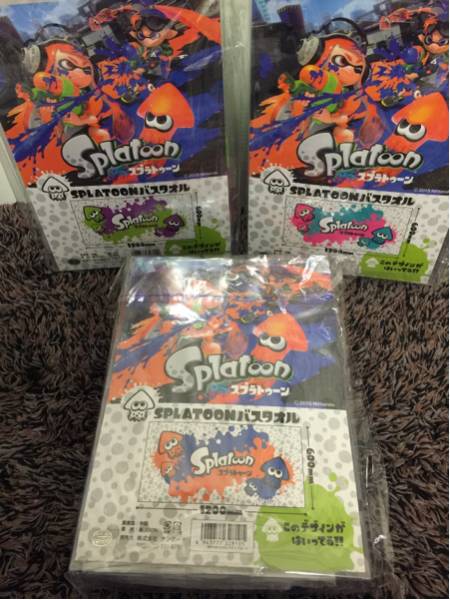 Splatoon スプラトゥーン バスタオル 全3種 即決 数3