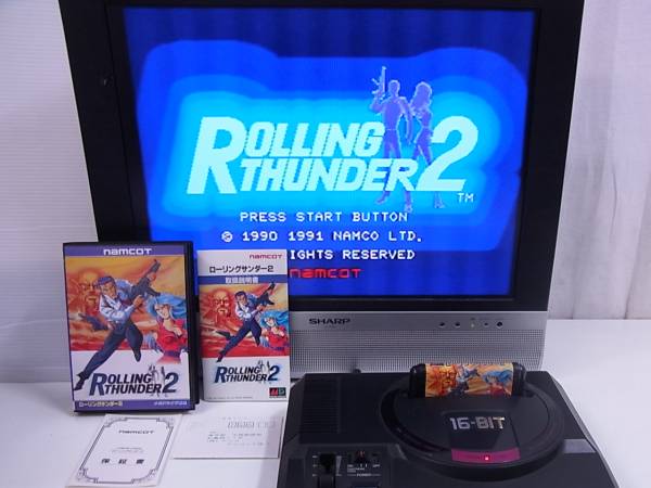 MDメガドライブ ロ-リングサンダー2 箱説ハガキ付/B146/7