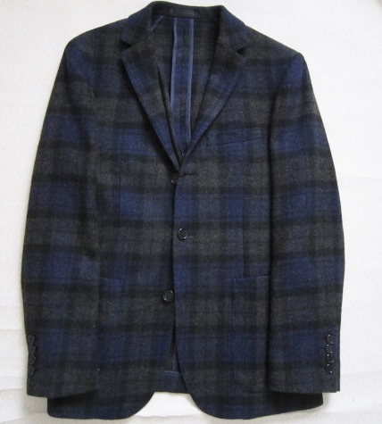 定価6万★バーバリーブラックレーベル★紡毛チェックジャケットM