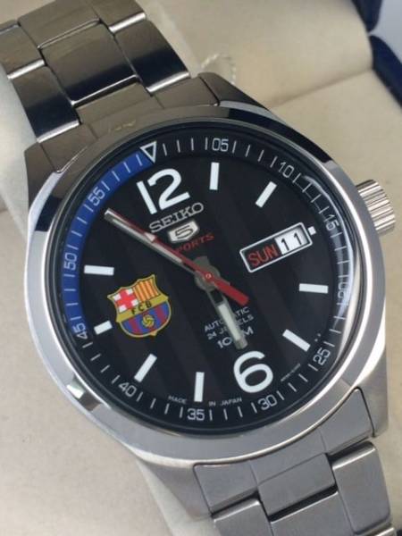 セイコー５seikofcバルセロナ自動巻き日本製腕時計メンズ