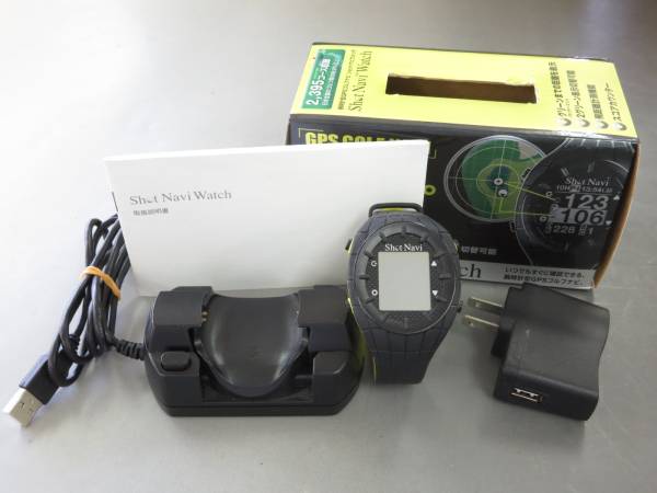 ショットナビ GW301 腕時計型GPSゴルフナビ 中古14大89