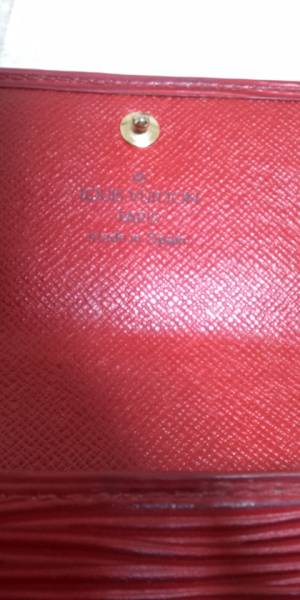 [美品]ルイヴィトン エピ 赤 長財布