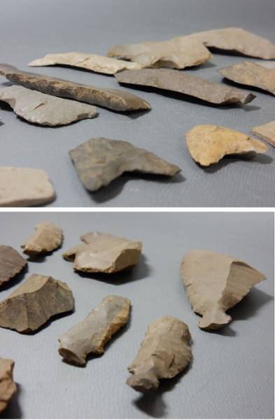 縄文時代　石器・鏃１７個まとめて！