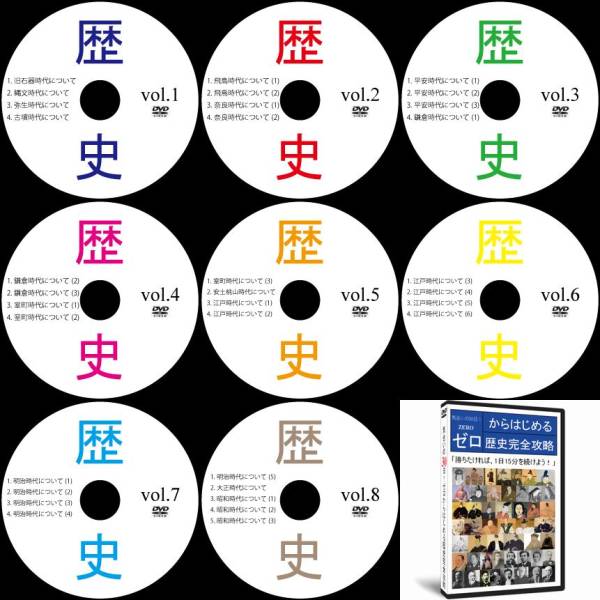 ★中学受験★わずか30日間で中学歴史を完全攻略するDVD講義8巻