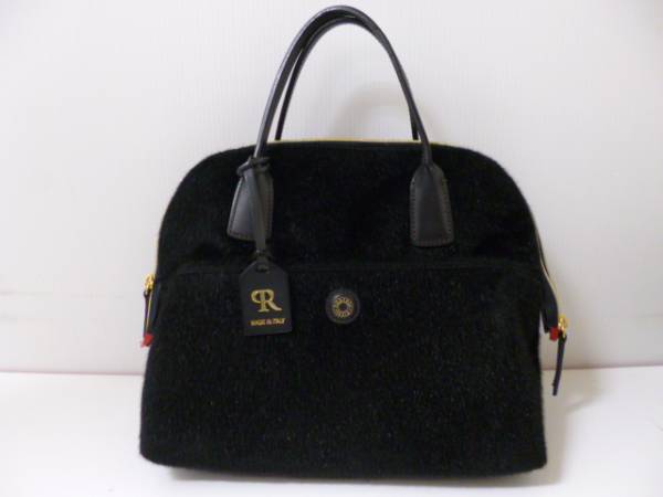 148 ROBERTA PIERIロベルタピエリ ハンドバッグ2way ブラック 黒