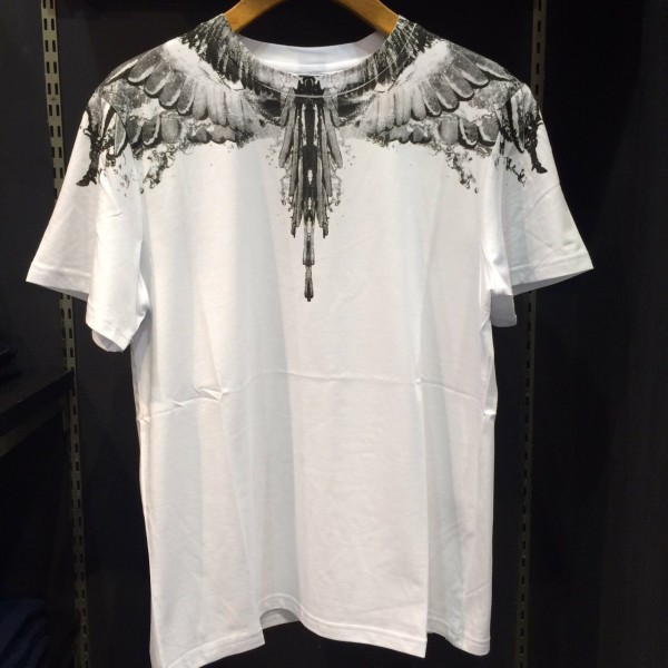 未使用　MARCELO BURLON FEATHER Tシャツ　【Mサイズ】WH×BK