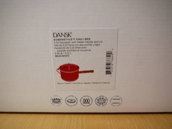 新商品 Dansk コベンスタイル 片手鍋 深型 3.22L レッド ダンスク