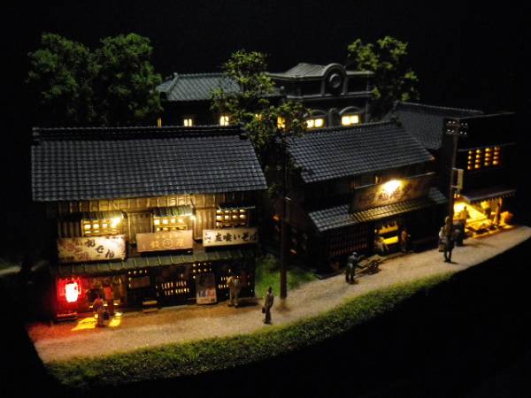 Nゲージ・ジオラマ【昭和ローカル機関区・切取り情景】　※車両付き Nゲージ・ジオラマ昭和ローカル機関区・切取り情景 昭和の懐かしい情景