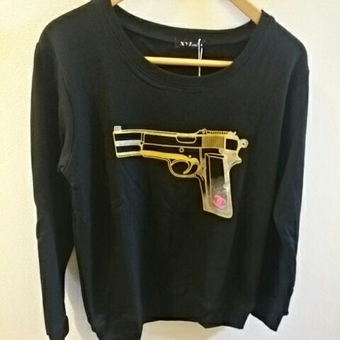 【2016SS 新作M】シャネル パロディ トレーナー Mサイズ 銃 ガン