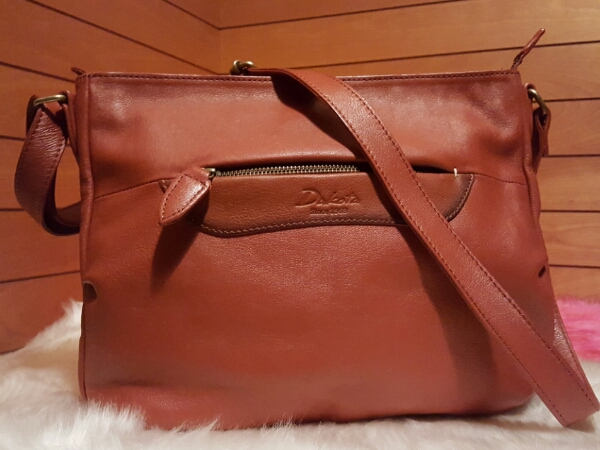 Dakota ダコタ 美品 本革 ショルダー バッグ ブラウン 牛革 本革 