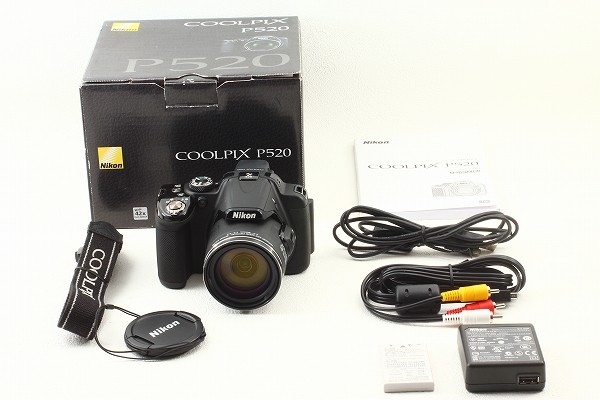 極上品◇Nikonニコン COOLPIX P520 ブラック◇元箱付き！1319 ◇カメラ