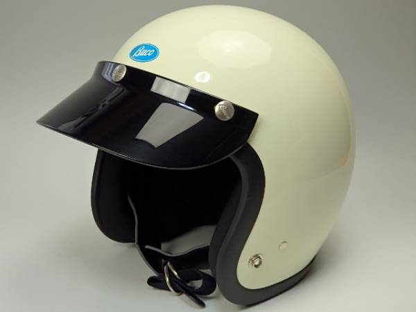 BABY BUCO 60'sスタイル ジェットヘルメット アイボリー M/L スモール