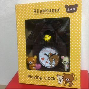 リラックマ 壁掛け時計 ムービングクロック4 気負わ