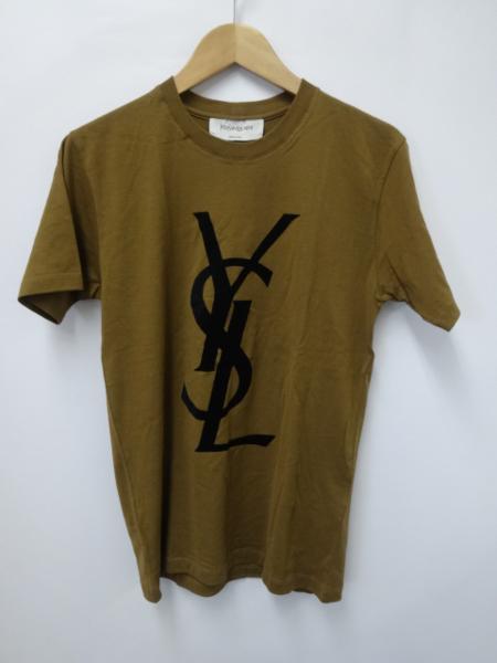 DDA66.イヴ・サンローラン 半袖 ロゴTシャツ S