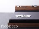 コンセント付き フロアベッド セミダブル ローベッド