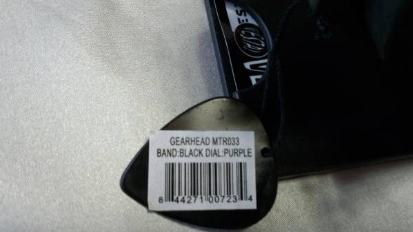 [ベスタル]VESTAL GEARHEAD MTR033 BAND:BLACK DIAL:PURPLE