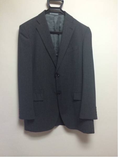 五大陸 春夏物スーツ 美品 ストライプ