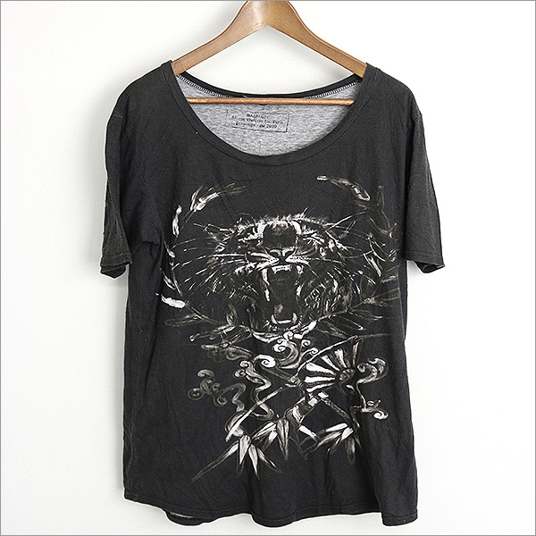 BALMAIN HOMME バルマン オム 10ss タイガープリントTシャツ 36