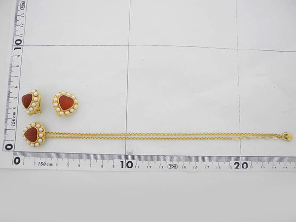 1円 美品 ピエールバルマン イヤリング ネックレス 計2点 BN088_2