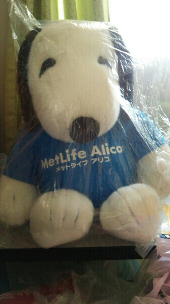 スヌーピー でっかいぬいぐるみ メットライフアリコ