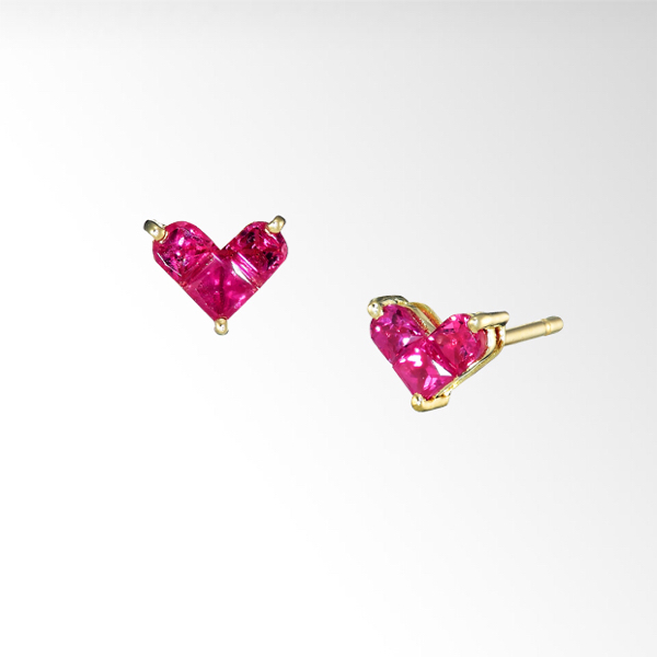 スタージュエリー ミステリアスハート ルビーピアス