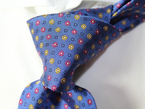 【千/伊】pz123新品パルジレリ絶品小紋タイ ビームスFゼニア