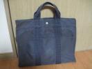 HERMES エルメス エールライン MM グレー ビジネス ハンドバッグ
