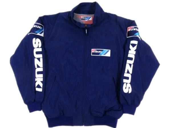 希少◇Team SUZUKIチームスズキ ナイロンライダースジャケット L