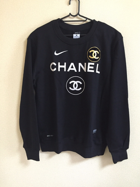 1円～ 売り切り【美品XL】CHANEL×NIKE BLK SWEAT