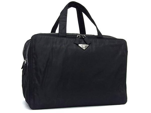 1円 美品 プラダ ナイロン トラベル ボストン ハンドバッグ A797