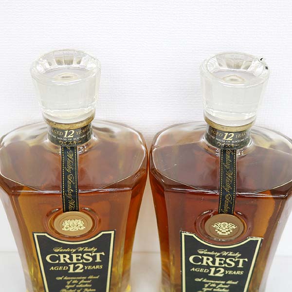 未開栓 サントリー ウイスキー クレスト 12年 700ml 古酒 2本セット ☆古酒1円～ 2本セット/サントリー クレスト12年 O6E13121.22 東京都