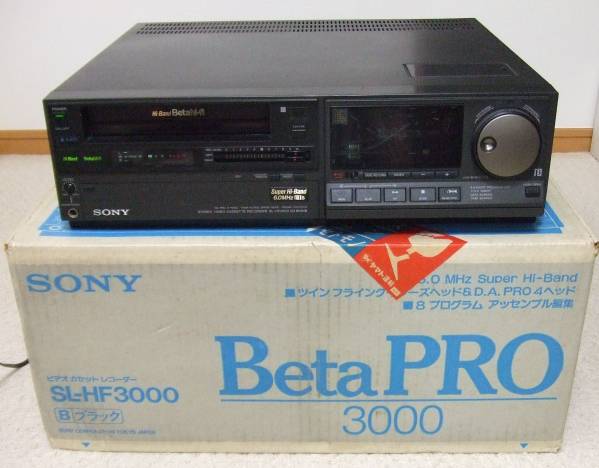 ジャンク品】SONY ベータ ビデオデッキ SL-HF3000 通電OK・ジャンク