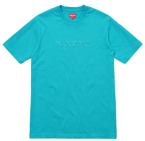 Supreme Tonal Embroidered Tee Teal 青 サイズM ベティ16SS