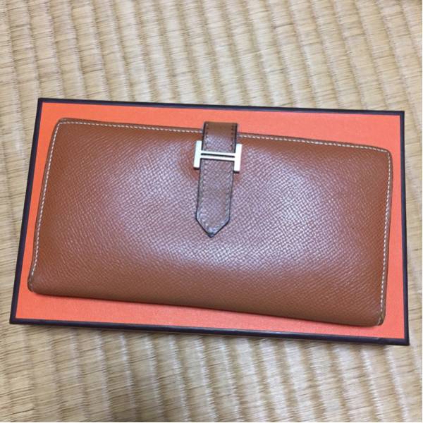 HERMES☆エルメス ベアン 長財布 刻印有り! HERMES☆エルメス ベアン 長財布 刻印有り!