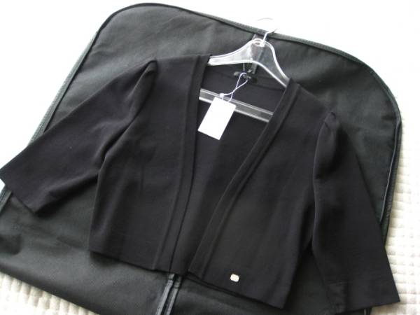 新品タグ付即決COTOOコトゥー完売ボレロカーディガン38ブラック