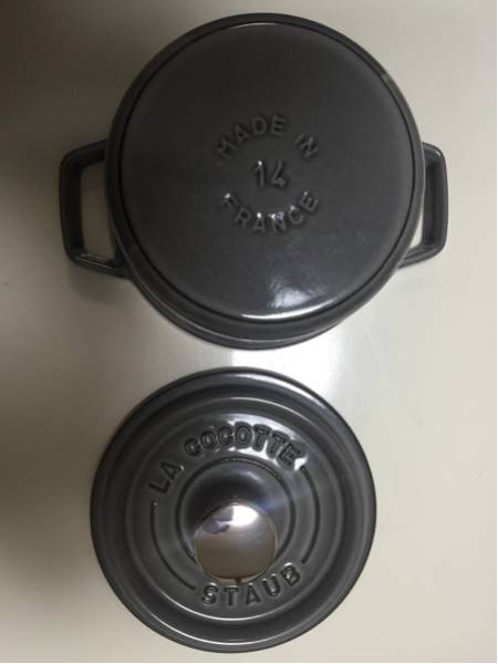 ☆美品 ストウブ 14cm グレー ☆ キッチン、食器 両手鍋 【公式通販】
