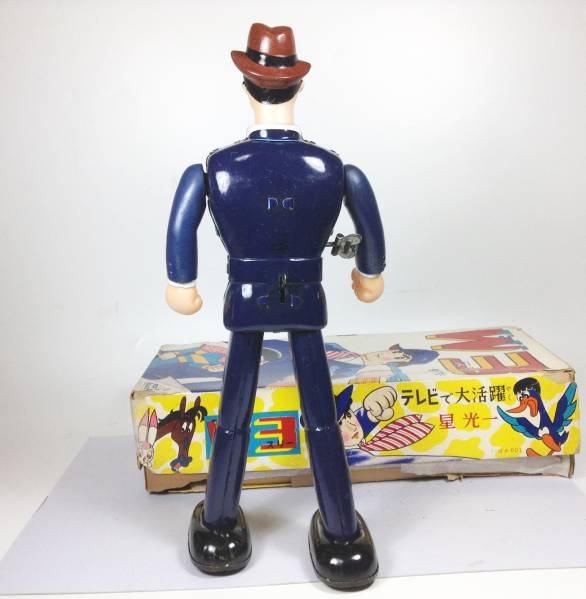 多田製作所1960年代　手塚治虫W3 星光一　ゼンマイ式ブリキ人形 Yahoo!オークション 希少ブリキW3(ワンダースリー)星光一当時物 星光一
